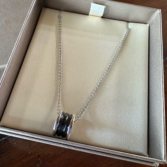 Auth. Bvlgari Silver Save the Children  Necklace - Picture 11 of 13